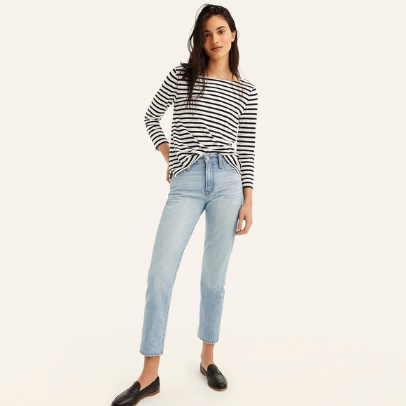 J. Crew Tops - J. Crew Women's Classic Striped T Shirt Boatneck Sleeve‎ Pullover Top